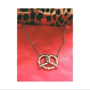Silver Pretzel Necklace